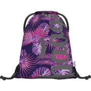 Drawstring Backpack, Sport Bag Pink Cinch Bag, Gym Sack for Teenagers and Adults