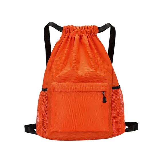 Drawstring Backpack Sports Bag Drawstring Pouch for Fitness Travel Swimming Beach Gym Outdoor Lightweight Carry Sack