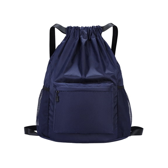 Drawstring Backpack Sports Bag Drawstring Pouch for Fitness Travel Swimming Beach Gym Outdoor Lightweight Carry Sack