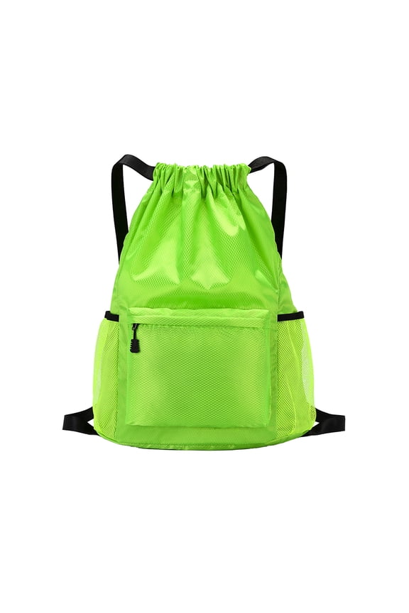 Drawstring Backpack Sports Bag Drawstring Pouch for Fitness Travel Swimming Beach Gym Outdoor Lightweight Carry Sack