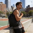 thumbnail image 1 of Drawstring Backpack Sports Bag Lightweight Gym Sack Packable Travel Bag Large Capacity Cinch Bag Portable Sports Backpack String Closure Bag For Fitness Swimming Hiking Travel Outdoor Training Use, 1 of 6