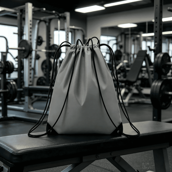 Drawstring Backpack Sports Gym String Bag, Water Resistant Nylon Sackpack Reinforced Bottom, Large Capacity Portable Cinch Backpack for Soccer Basketball Hiking Camping