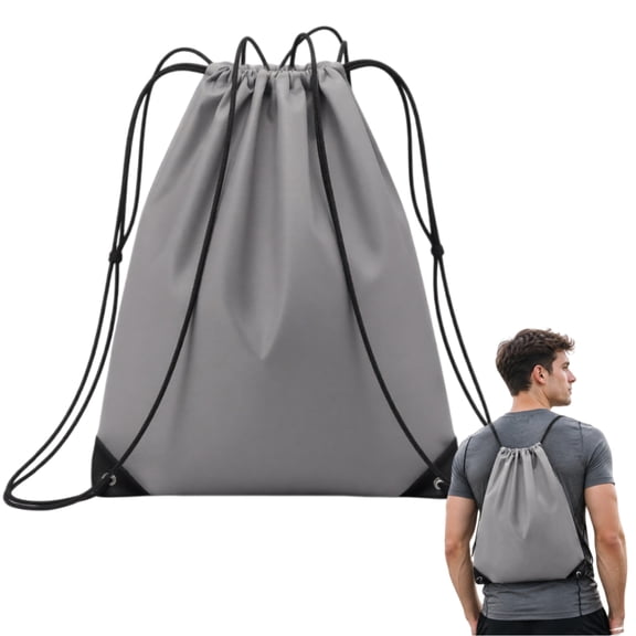 Drawstring Backpack Sports Water Resistant String Bag Sport Gym Sackpack for Women Men (1pcs)