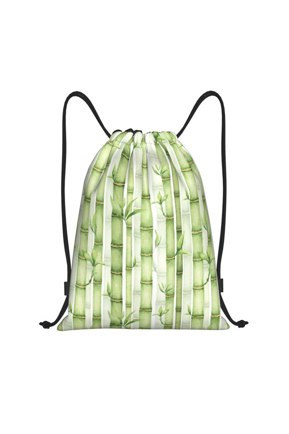 Drawstring Backpack - Stems And Leaves Splash Proof Small Drawstring Gym Bag for Women Men, Cinch Sports String Bag Backpack for Travel Swimming Beach