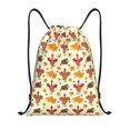 thumbnail image 1 of Drawstring Backpack - Thanksgiving Turkeys Splash Proof Small Drawstring Gym Bag for Women Men, Cinch Sports String Bag Backpack for Travel Swimming Beach, 1 of 8