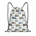 thumbnail image 1 of Drawstring Backpack - Tractor and Dumper Splash Proof Small Drawstring Gym Bag for Women Men, Cinch Sports String Bag Backpack for Travel Swimming Beach, 1 of 8