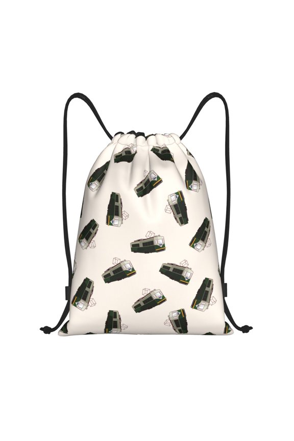 Drawstring Backpack - Train Pattern Modern Splash Proof Small Drawstring Gym Bag for Women Men, Cinch Sports String Bag Backpack for Travel Swimming Beach