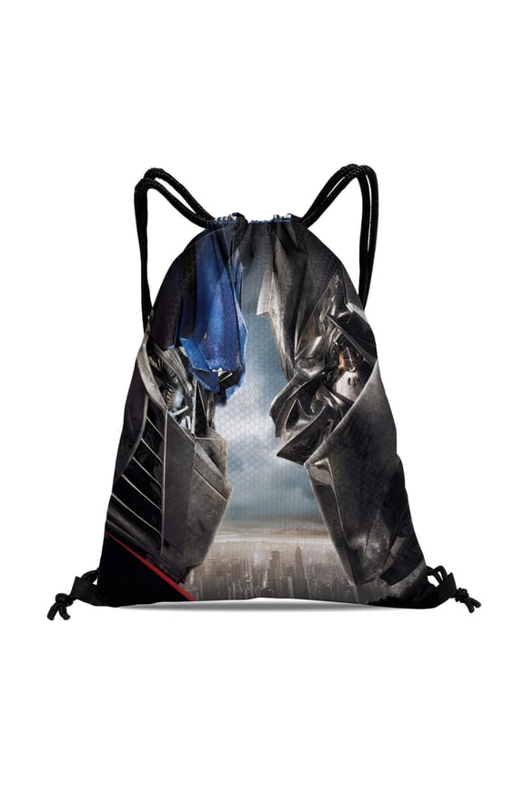 Drawstring Backpack for Transformers Drawstring Pocket Adults Women Men Party Favor Bags Sports for Gym Travel Swimming Hiking Camping Tote Bag 11.8 15.7 in
