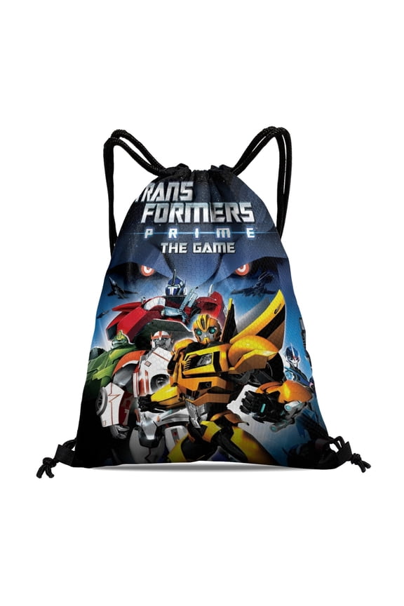 Drawstring Backpack for Transformers: Prime Sackpack Adults Women Men Party Favor Bags Sports for Gym Travel Swimming Hiking Camping Tote Bag 11.8 15.7 in