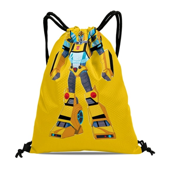 Drawstring Backpack for Transformers Rescue Bots Sackpack Women Men Adults Party Favor Bags Sports for Gym Travel Swimming Hiking Camping Tote Bag 15.7 × 17.7 in