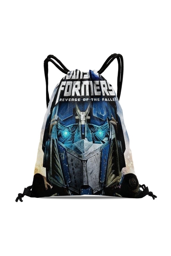 Drawstring Backpack for Transformers Revenge of the Fallen Sackpack Adults Women Men Party Favor Bags Sports for Gym Travel Swimming Hiking Camping Tote Bag 11.8 15.7 in