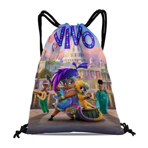 Drawstring Backpack for Vivo Monkey Drawstring Pocket Adults Women Men Party Favor Bags Sports for Gym Travel Swimming Hiking Camping Tote Bag 11.8 15.7 in