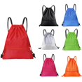 thumbnail image 1 of Drawstring Backpack,Water Resistant String Bag, Sports Sackpack Gym Sack for Men Women Travel Storage Use,Black, 1 of 7