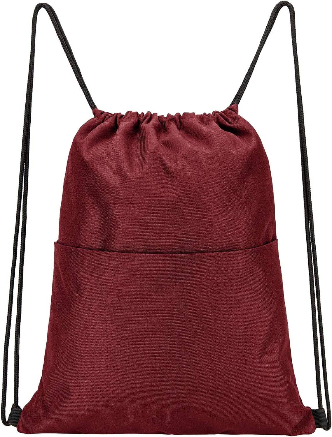 BuyAgain Drawstring Backpack – Wasserabweisender Kordelrucksack Mit Reißverschluss, Großes Fassungsvermögen Für Sport & Reisen