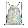 thumbnail image 1 of Drawstring Backpack - Watercolor tiger A Splash Proof Small Drawstring Gym Bag for Women Men, Cinch Sports String Bag Backpack for Travel Swimming Beach, 1 of 8