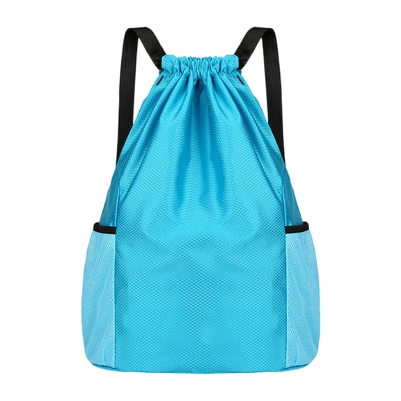 Drawstring Backpack Waterproof Oxford Fabric Gym Bag for Climbing Hiking