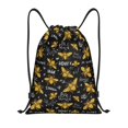 thumbnail image 1 of Drawstring Backpack - bee golden sweet cool black Splash Proof Small Drawstring Gym Bag for Women Men, Cinch Sports String Bag Backpack for Travel Swimming Beach, 1 of 8