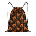thumbnail image 1 of Drawstring Backpack - boo cat halloween Splash Proof Small Drawstring Gym Bag for Women Men, Cinch Sports String Bag Backpack for Travel Swimming Beach, 1 of 8
