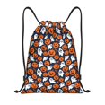 Drawstring Backpack cartoon halloween elements Splash Proof Small
