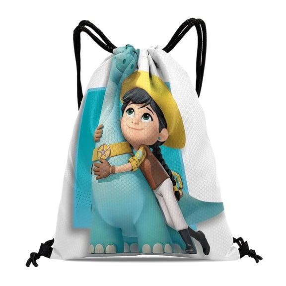 Drawstring Backpack for Dino Ranch Sackpack Women Men Adults Party Favor Bags Sports for Gym Travel Swimming Hiking Camping Tote Bag 11.8 15.7 in