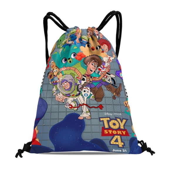 Drawstring Backpack for Toy Story Party Favor Bags Sackpack Adults Women Men Sports for Gym Travel Swimming Hiking Camping Tote Bag 15.7 × 17.7 in