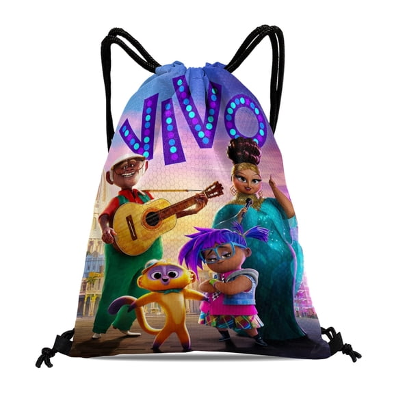 Drawstring Backpack for Vivo Monkey Sackpack Women Men Adults Party Favor Bags Sports for Gym Travel Swimming Hiking Camping Tote Bag 11.8 15.7 in