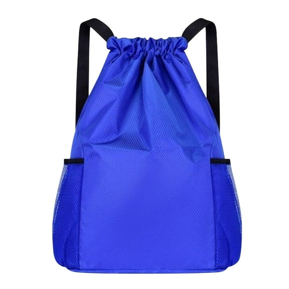 Bopika Drawstring Backpack for Women and Men, Small Side Sack for Gym, Basketball and Soccer, Black