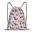 thumbnail image 1 of Drawstring Backpack - hall_pattern3_1 Splash Proof Small Drawstring Gym Bag for Women Men, Cinch Sports String Bag Backpack for Travel Swimming Beach, 1 of 8