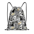 thumbnail image 1 of Drawstring Backpack - halloween cat Splash Proof Small Drawstring Gym Bag for Women Men, Cinch Sports String Bag Backpack for Travel Swimming Beach, 1 of 8