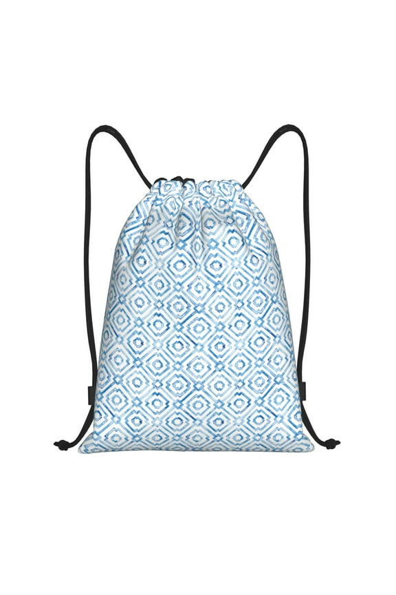 Drawstring Backpack - moroccan pattern Splash Proof Small Drawstring Gym Bag for Women Men, Cinch Sports String Bag Backpack for Travel Swimming Beach
