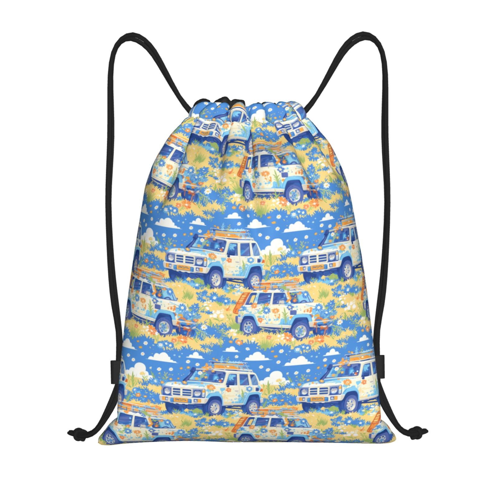 Drawstring Backpack - travel SUV summer daisy Cheer Gym Bag for Women ...