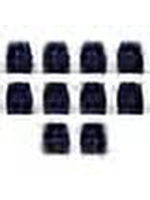 Drawstring Backpack with Black Trim Set of 10, Bulk Pack - Water Resistant, Perfect for Gym, Camping, Beach, Outdoor Sports - Navy Blue