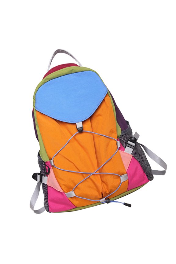 Drawstring Backpack with Bungees Cord for College Students Teens Large Capacity Contrast Color School Book Bag Daypack