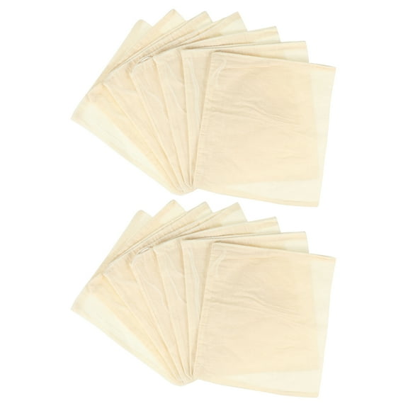 Drawstring Bag 10cm Small Cloth Bags Cheesecloth for Straining Gauze Filter 50 Pcs