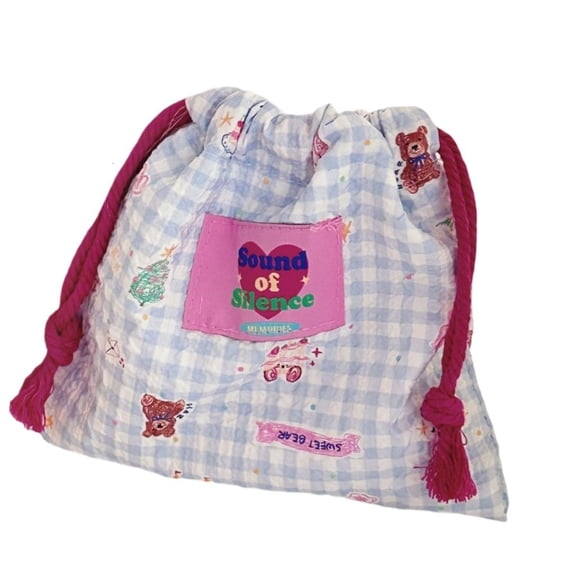 Drawstring Bag Cosmetic Storage Pouch Lovely Makeup Bag Portable Storage Bag Small Bag for Cloth Toy Travel Items