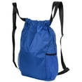 thumbnail image 1 of Drawstring Bag, Drawstring Backpack Light Weight  For Travel Royal Blue, 1 of 8