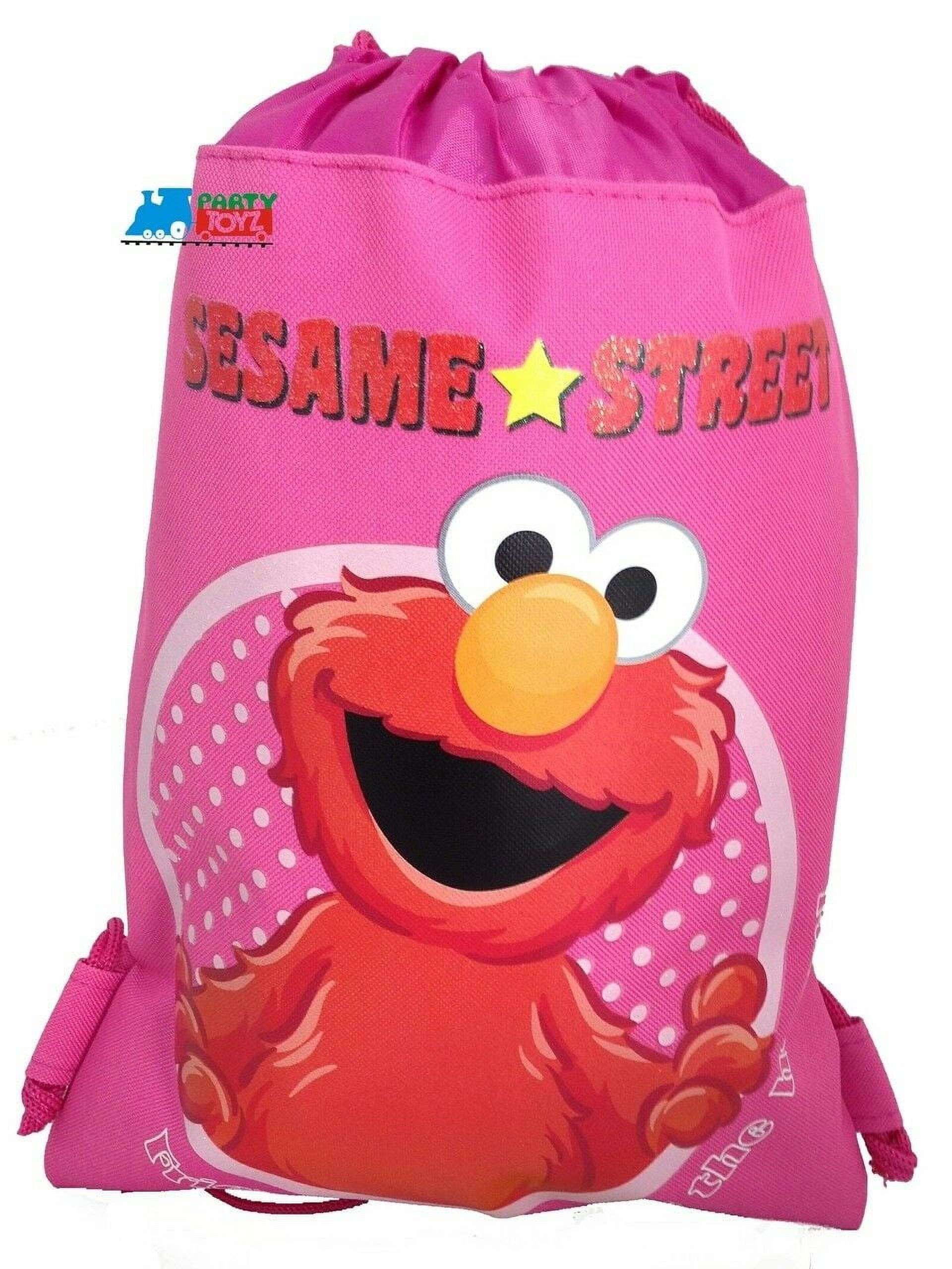 Drawstring Bag Elmo Pink 13 X 11