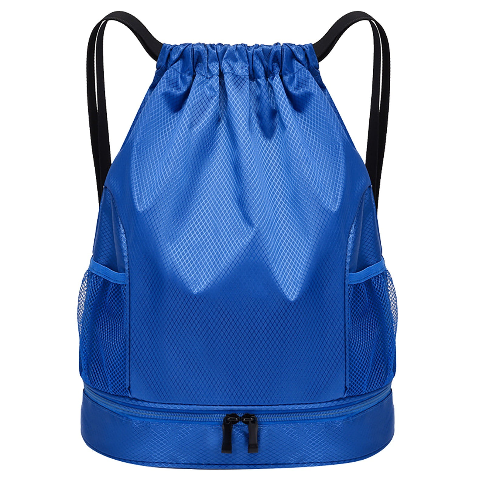 Drawstring Bag Lightweight String Backpack With Water Bottle Holder and Pockets Gym Sports Sackpack Walmart