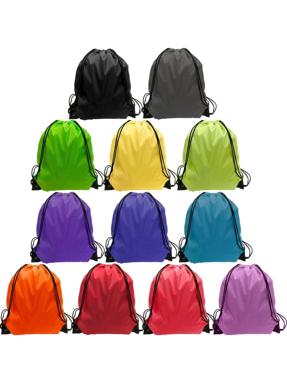 Drawstring Bags Bulk 48 Pcs Drawstring Backpack Bulk String Backpack Draw String Bags Pack Cinch Bags for Gym