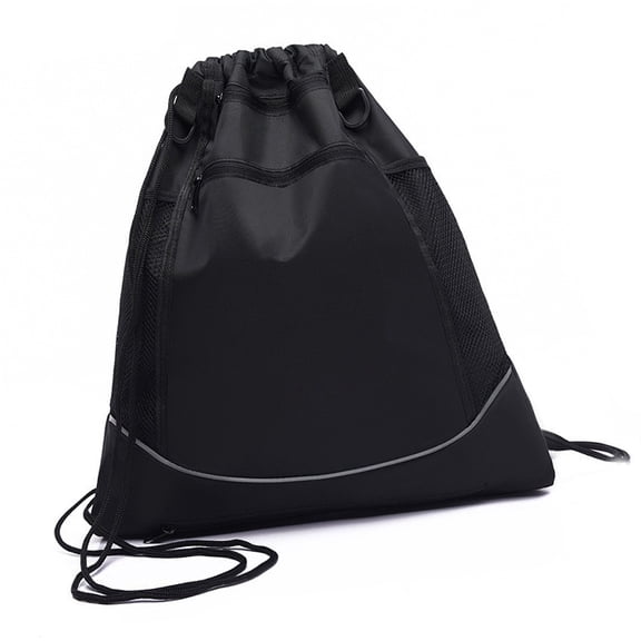 Drawstring Basketball Backpack, Foldable Soccer Backpack Gym Bag Sackpack Sports Sack with Detachable Ball Mesh Bag for Volleyball Baseball Yoga