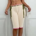 thumbnail image 1 of Drawstring Bermuda Shorts with Trim (S, LightBeige), 1 of 5