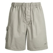 Drawstring Cargo Shorts for Men Soft Lightweight Summer Elastic Waist Short Pants Casual Straight Leg Shorts with Multi-pocket