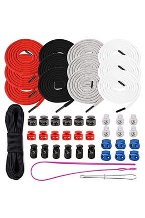 Drawstring Cord Replacement Cording with Easy Threaders+Cord Locks End Spring Toggle and 10 Yard Elastic Bungee Cords Stretch String for Sweatpants,Clothings,Pants,Jackets Coats,Hoodie,Clothing