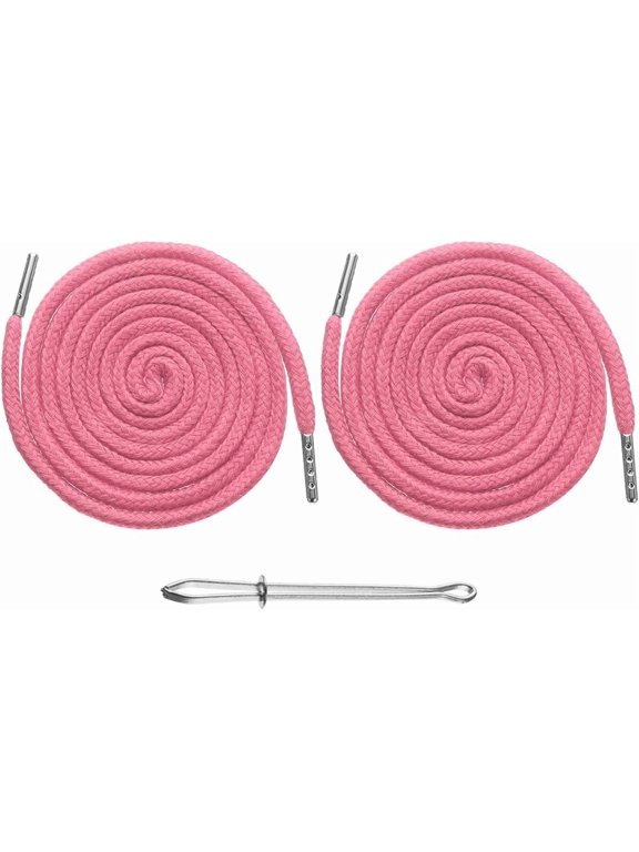 Drawstring Cords Replacement Drawstring Hoodie String Sewing Tool with Easy Threader for Hoodie Sweatpants Jackets Pants Hats Coats Pink