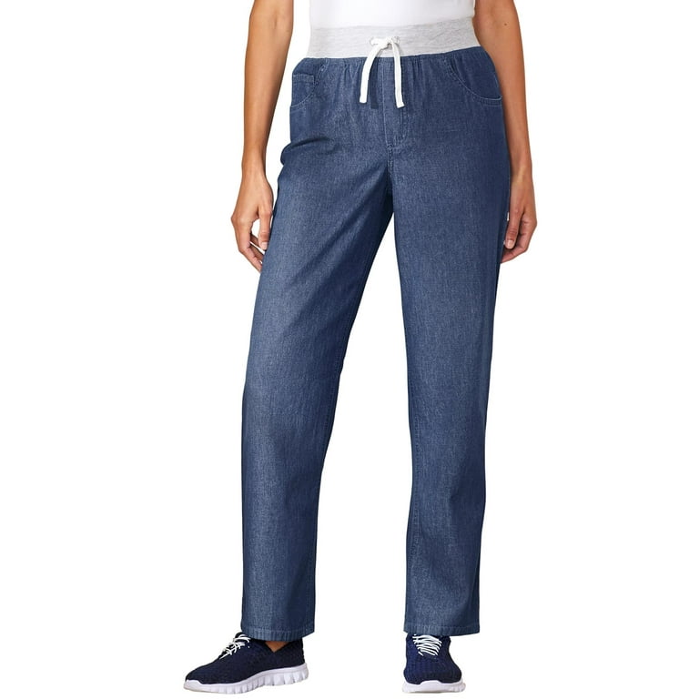 Drawstring Denim Lounge Pants by Denim Moves Walmart