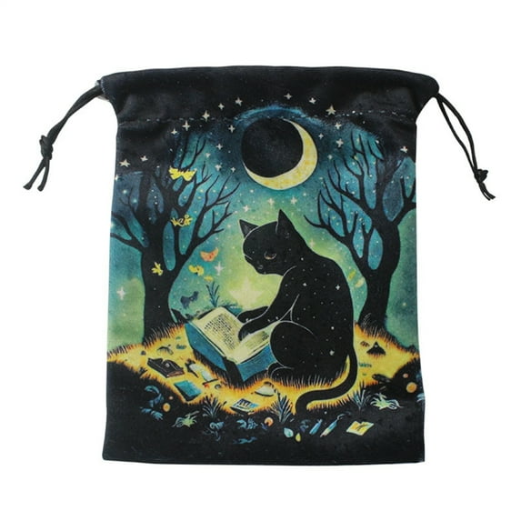 Drawstring Dices Bag Astrolabes Divinations Tarot Card Bag Mini Flannelette Bags