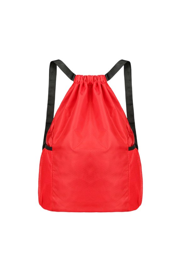 Drawstring Fitness Bag Water Drawstring Backpack Light Weight Sports Bag Adjustable Strap For Climbing Hiking