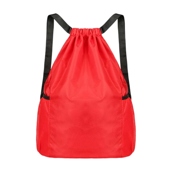 Drawstring Fitness Bag Water Drawstring Backpack Light Weight Sports Bag Adjustable Strap For Climbing Hiking