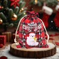thumbnail image 1 of Drawstring Gift Bags, Christmas Red Plaid Cotton Bags, Reusable Holiday Favor Bags, 5.5x3.9 Inch Treat Pouches for Candy Cookies Party Favors and Festive Gift Wrapping Supplies, 1 of 7