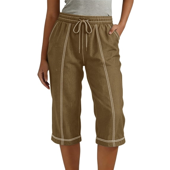 Drawstring Linen Shorts For Women Womens Stretchy Shorts Pleated Linen Shorts Women Vacation Shorts Women Gauze Shorts For Women Business Casual Work Summer Shorts Women Summer Outfits For Women
